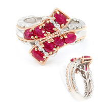 Anillo en plata con Rubí de Birmania (Gems en Vogue)