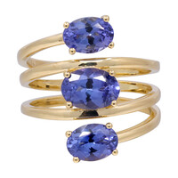 Anillo en oro con Tanzanita AAA (CIRARI)