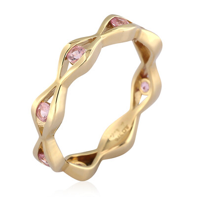 Anillo en oro con Zafiro rosado (de Melo)