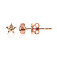 Pendientes en oro con Diamante rosa de Francia de Argyle SI1