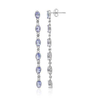 Pendientes en plata con Tanzanita
