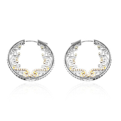 Pendientes en plata con Granate de Mozambique (Dallas Prince Designs)