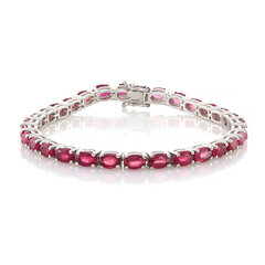 Brazalete en plata con Rubí de Madagascar