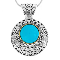 Collar en plata con Turquesa de Sonora