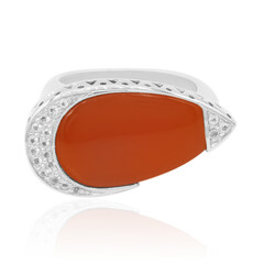 Anillo en plata con Cornalina