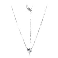 Collar en plata con Topacio blanco