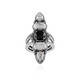 Anillo en plata con Howlita (Desert Chic)