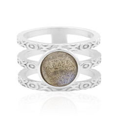 Anillo en plata con Labradorita