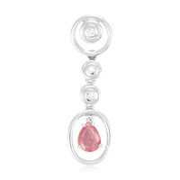 Colgante en plata con Zafiro Padparadscha