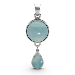 Colgante en plata con Larimar
