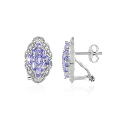 Pendientes en plata con Tanzanita