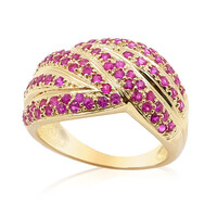 Anillo en oro con Rubí de Mozambique