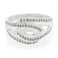 Anillo en plata con Diamante fantasía