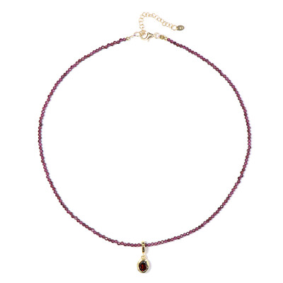 Collar en plata con Rodolita