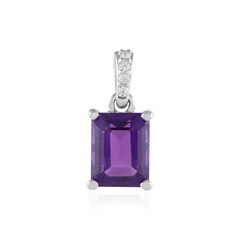 Colgante en plata con Amatista de Zambia