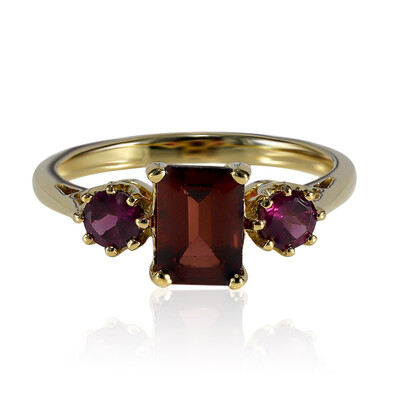 Anillo en plata con Granate de Mozambique