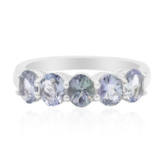 Anillo en plata con Tanzanita sin calentar