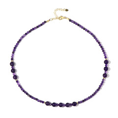 Collar en plata con Amatista de Zambia (Riya)