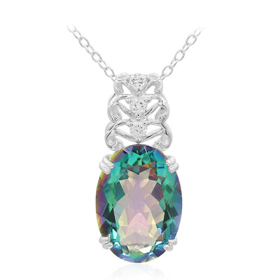 Collar en plata con Cuarzo místico