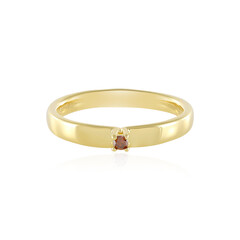 Anillo en plata con Diamante rojo I2