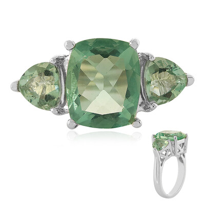 Anillo en plata con Fluorita de Esperanza