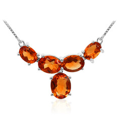 Collar en plata con Citrino de Madeira