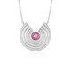 Collar en plata con Zafiro rosa de Madagascar (de Melo)