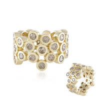 Anillo en oro con Diamante champán I2 (de Melo)