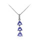 Collar en plata con Tanzanita