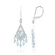 Pendientes en plata con Topacio azul cielo