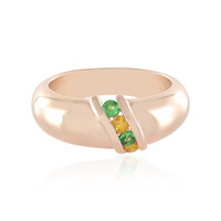 Anillo en plata con Tsavorita de Tanzania (Adela Silber)