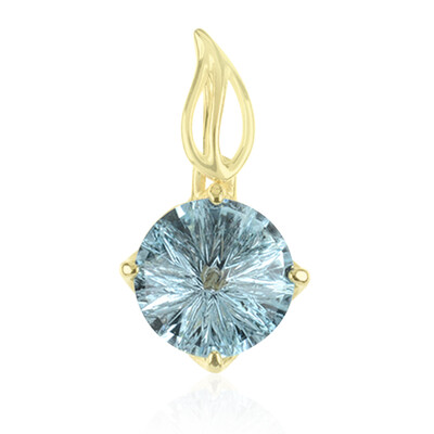Colgante en oro con Topacio azul cielo (dagen)