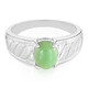 Anillo de hombre en plata con Crisoprasa imperial