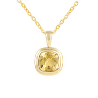 Collar en plata con Berilo amarillo