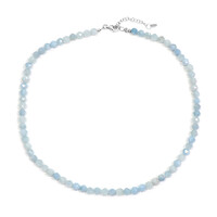 Collar en plata con Aguamarina