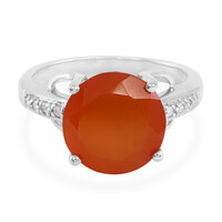 Anillo en plata con Cornalina