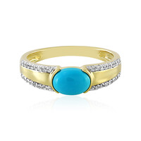 Anillo en oro con Turquesa bella durmiente