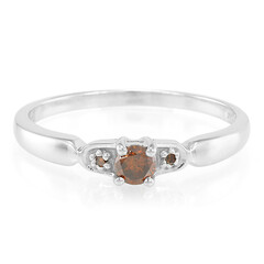Anillo en plata con Diamante fantasía