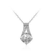 Collar en plata con Topacio blanco