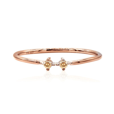 Anillo en oro con Diamante rosa de Francia de Argyle SI1 (Annette)