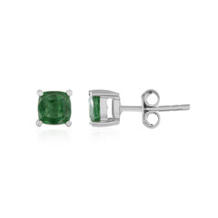 Pendientes en plata con Apatita verde