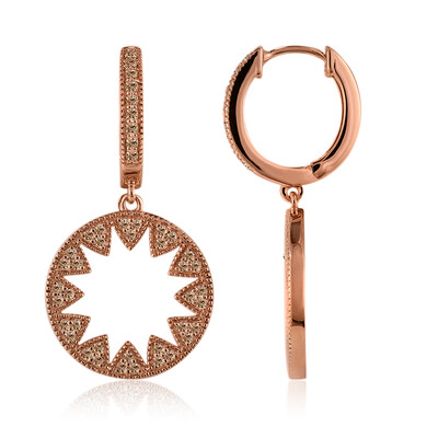 Pendientes en oro con Diamante rosa de Francia de Argyle SI1 (Annette)