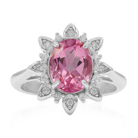 Anillo en plata con Topacio místico flamingo