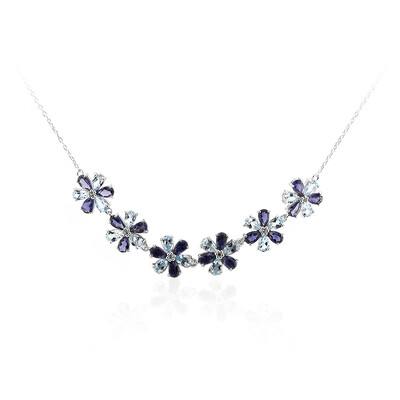 Collar en plata con Iolita