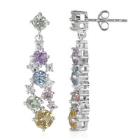 Pendientes en plata con Citrino