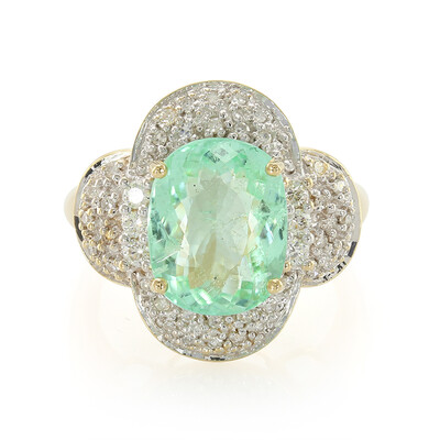 Anillo en oro con Turmalina nigeriana paraiba (AMAYANI)