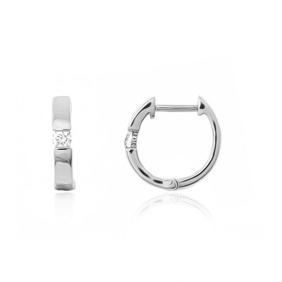 Pendientes en platino con Diamante limpio a lupa F (LUCENT DIAMONDS)