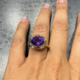 Anillo en plata con Amatista de Siberia (Adela Silber)