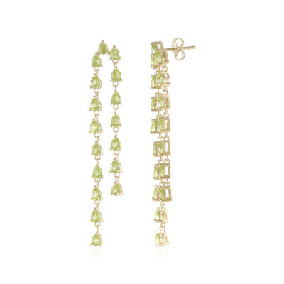 Pendientes en plata con Peridoto