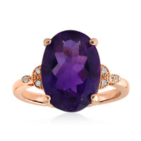 Anillo en plata con Amatista de Marruecos